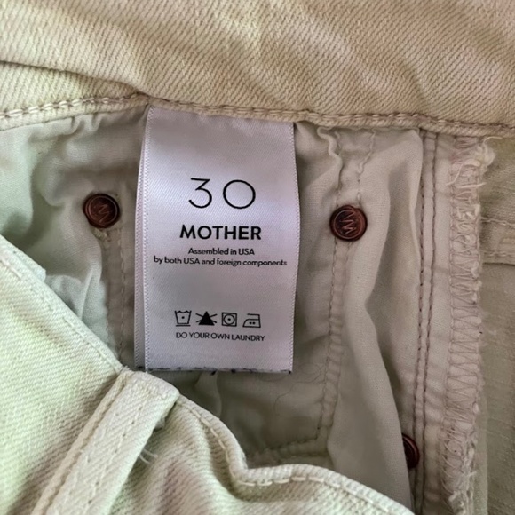 MOTHER The TomCat button fly jeans, "The Devil May Care" green, SZ 30 - Picture 7 of 8